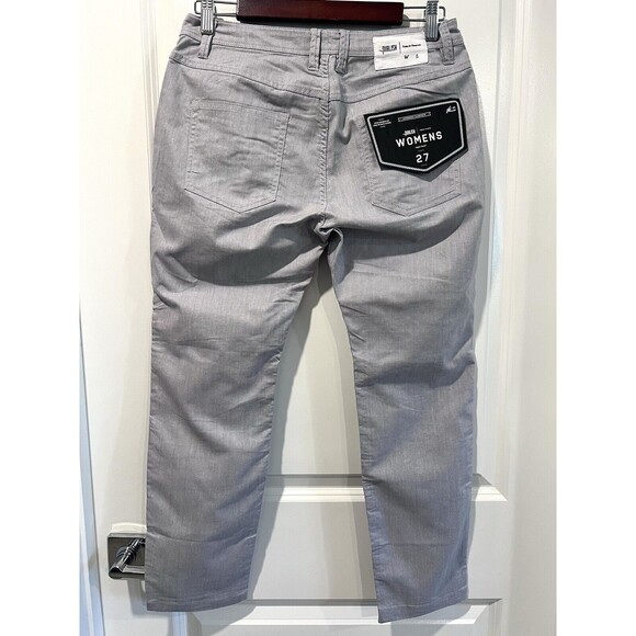 Publish Pants Women Size 27 Light Grey Cotton Straight Leg Mid Rise Relaxed - Picture 7 of 10